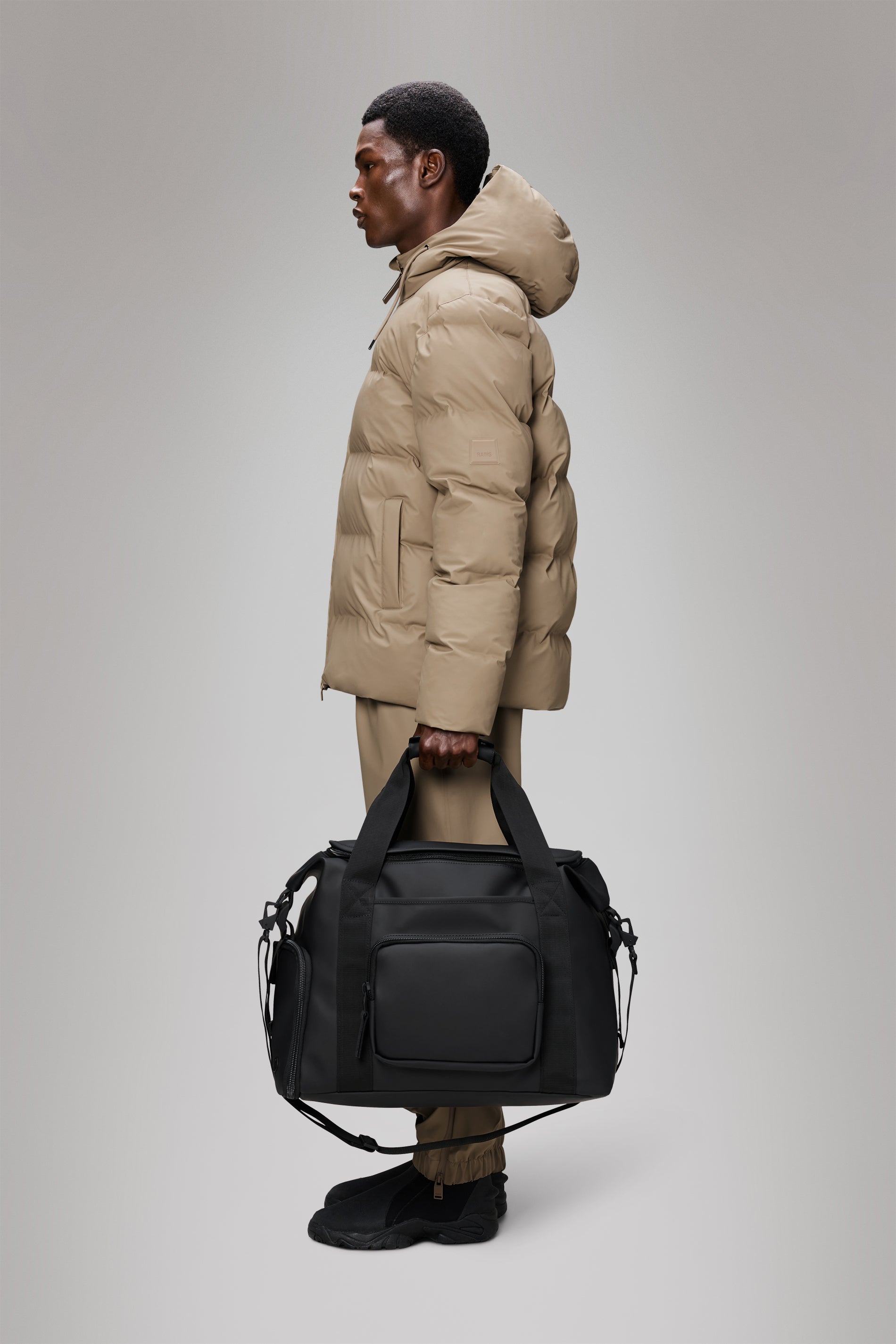 RAINS Texel Kit Bag Large Black 51L H35 x D28 x W52 cm Weekender